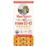 <img alt="MaryRuths, Organic Toddler Vitamin D3 + K2 Liquid Drops, 1-3 Years, Unflavored, 1 fl oz (30 ml)" title="MaryRuths, Organic Toddler Vitamin D3 + K2 Liquid Drops, 1-3 Years, Unflavored, 1 fl oz (30 ml),850018471404"