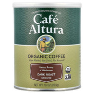 <img alt="Cafe Altura, Organic Coffee, Ground, Dark Roast, 10 oz (283 g)" title="Cafe Altura, Organic Coffee, Ground, Dark Roast, 10 oz (283 g),032843394633"