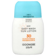 <img alt="Goongbe, Baby, Easy Wash Sun Lotion Sunscreen, SPF 30, 2.11 oz (60 g)" title="Goongbe, Baby, Easy Wash Sun Lotion Sunscreen, SPF 30, 2.11 oz (60 g),8809278718165"