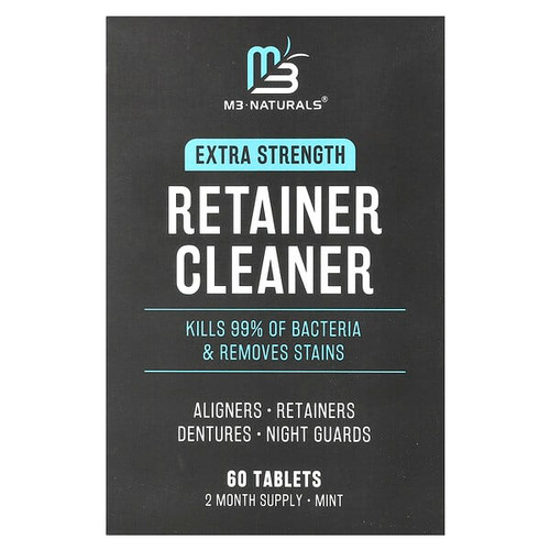 <img alt="M3, Retainer Cleaner, Mint, 60 Tablets" title="M3, Retainer Cleaner, Mint, 60 Tablets,850021371715"