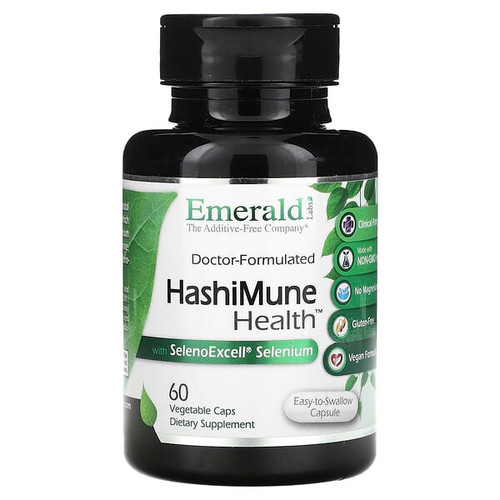 <img alt="Emerald Laboratories, HashiMune Health with SelenoExcell Selenium, 60 Vegetable Caps" title="Emerald Laboratories, HashiMune Health with SelenoExcell Selenium, 60 Vegetable Caps,743650003679"