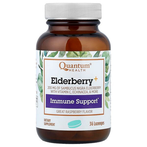 <img alt="Quantum Health, Elderberry+ Immune Support, Raspberry, 36 Lozenges" title="Quantum Health, Elderberry+ Immune Support, Raspberry, 36 Lozenges,046985016278"