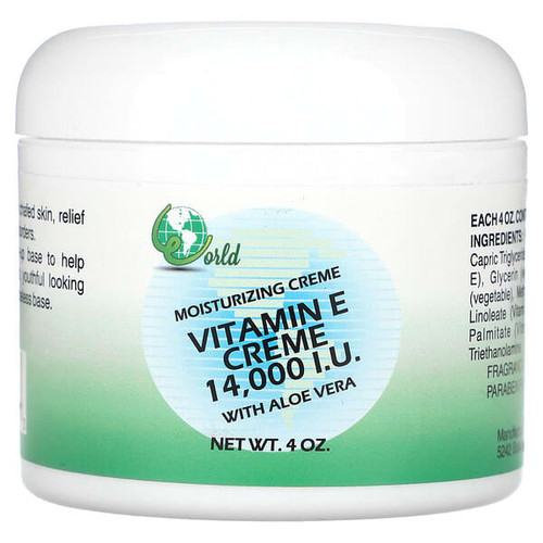 <img alt="World Organic, Vitamin E Creme with Aloe Vera, Fragrance Free, 4 oz" title="World Organic, Vitamin E Creme with Aloe Vera, Fragrance Free, 4 oz,726899568413"