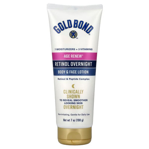 <img alt="Gold Bond, Age Renew, Retinol Overnight, Body & Face Lotion, 7 oz (198 g)" title="Gold Bond, Age Renew, Retinol Overnight, Body & Face Lotion, 7 oz (198 g),041167043301"
