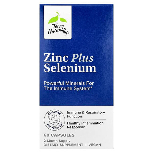 <img alt="Terry Naturally, Zinc Plus Selenium, 60 Capsules" title="Terry Naturally, Zinc Plus Selenium, 60 Capsules,367703288068"