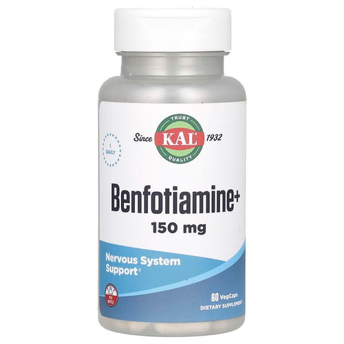 <img alt="KAL, Benfotiamine+, 150 mg, 60 VegCaps" title="KAL, Benfotiamine+, 150 mg, 60 VegCaps,021245261933"