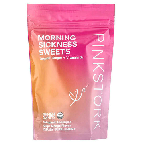 <img alt="Pink Stork, Morning Sickness Sweets, Ginger Mango, 30 Organic Lozenges" title="Pink Stork, Morning Sickness Sweets, Ginger Mango, 30 Organic Lozenges,851204007384"