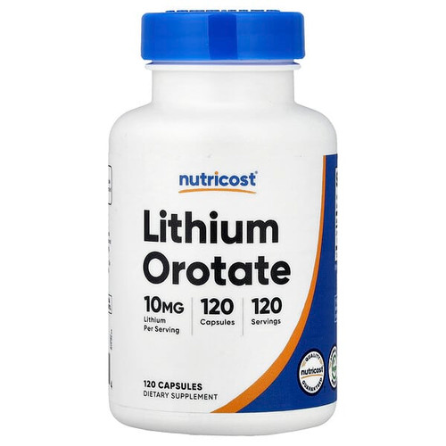 <img alt="Nutricost, Lithium Orotate, 10 mg, 120 Capsules" title="Nutricost, Lithium Orotate, 10 mg, 120 Capsules,810139576464"