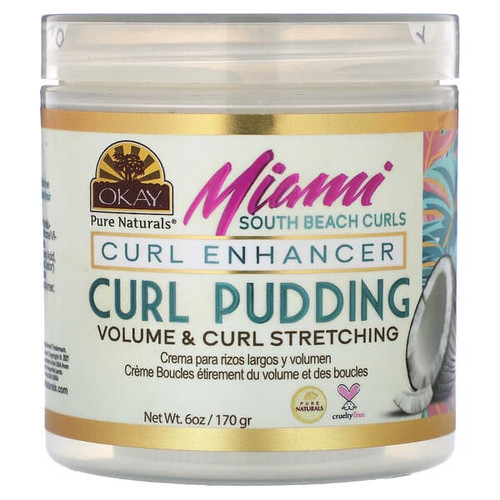<img alt="Okay Pure Naturals, Miami South Beach Curls, Curl Pudding, 6 oz (170 g)" title="Okay Pure Naturals, Miami South Beach Curls, Curl Pudding, 6 oz (170 g),810086470334"