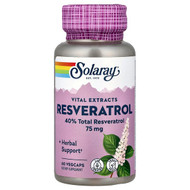 <img alt="Solaray, Resveratrol, 75 mg, 60 VegCaps" title="Solaray, Resveratrol, 75 mg, 60 VegCaps,076280103489"