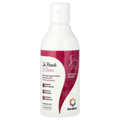 <img alt="NutraBlast, So Fresh & Clean, Balancing Vaginal Wash, Fragrance Free, 10 fl oz (296 ml)" title="NutraBlast, So Fresh & Clean, Balancing Vaginal Wash, Fragrance Free, 10 fl oz (296 ml),850020598298"