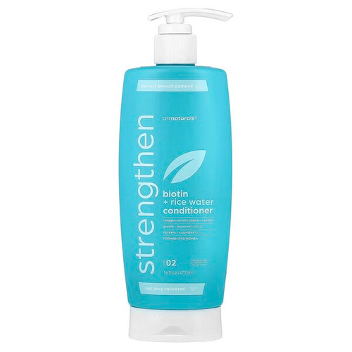 <img alt="artnaturals, Biotin + Rice Water Strengthen Conditioner, For Men and Women, Step 02, 16 fl oz (473 ml)" title="artnaturals, Biotin + Rice Water Strengthen Conditioner, For Men and Women, Step 02, 16 fl oz (473 ml),810029806602"