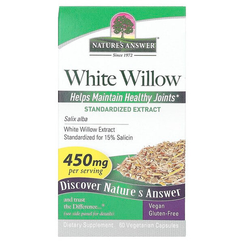 <img alt="Natures Answer, White Willow, 450 mg , 60 Vegetarian Capsules" title="Natures Answer, White Willow, 450 mg , 60 Vegetarian Capsules,083000164477"