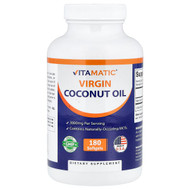 <img alt="Vitamatic, Virgin Coconut Oil, 180 Softgels (1,000 mg per Softgel)" title="Vitamatic, Virgin Coconut Oil, 180 Softgels (1,000 mg per Softgel),810078475200"