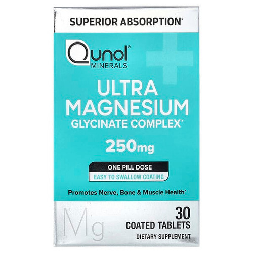 <img alt="Qunol, Ultra Magnesium, 250 mg, 30 Coated Tablets" title="Qunol, Ultra Magnesium, 250 mg, 30 Coated Tablets,850052593148"