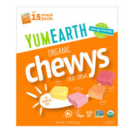 <img alt="YumEarth, Organic Chewys, Fruit Chews, 15 Snack Packs, 0.5 oz (14 g) Each" title="YumEarth, Organic Chewys, Fruit Chews, 15 Snack Packs, 0.5 oz (14 g) Each,810165017122"