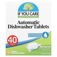<img alt="If You Care, Automatic Dishwasher Tablets, Free & Clear, 40 Tabs, 18.3 oz (520 g)" title="If You Care, Automatic Dishwasher Tablets, Free & Clear, 40 Tabs, 18.3 oz (520 g),770009250897"