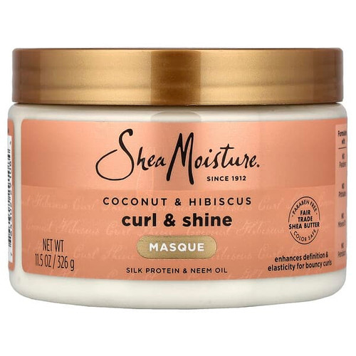 <img alt="SheaMoisture, Curl & Shine Hair Masque, Coconut & Hibiscus, 11.5 oz (326 g)" title="SheaMoisture, Curl & Shine Hair Masque, Coconut & Hibiscus, 11.5 oz (326 g),764302291084"