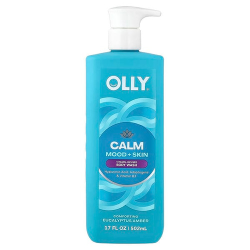 <img alt="OLLY, Calm, Vitamin-Infused Body Wash, Comforting Eucalyptus Amber, 17 fl oz (502 ml)" title="OLLY, Calm, Vitamin-Infused Body Wash, Comforting Eucalyptus Amber, 17 fl oz (502 ml),011111057456"