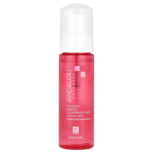 <img alt="Andalou Naturals, 1000 Roses, Gentle Cleansing Foam, Sensitive, 5.5 fl oz (163 ml)" title="Andalou Naturals, 1000 Roses, Gentle Cleansing Foam, Sensitive, 5.5 fl oz (163 ml),850018119412"