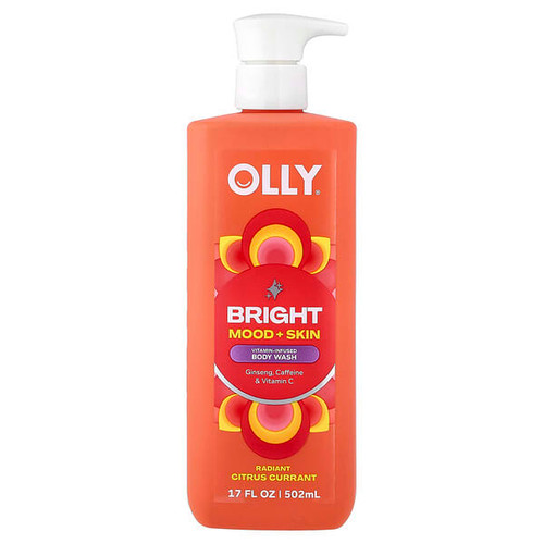 <img alt="OLLY, Bright, Vitamin-Infused Body Wash, Radiant Citrus Currant, 17 fl oz (502 ml)" title="OLLY, Bright, Vitamin-Infused Body Wash, Radiant Citrus Currant, 17 fl oz (502 ml),011111057463"