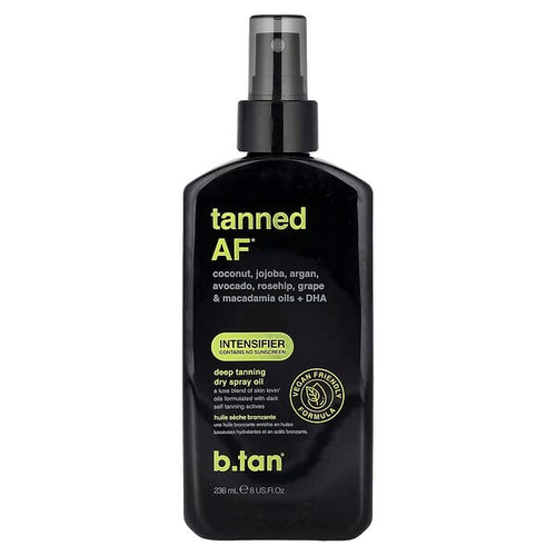 <img alt="b.tan, Tanned AF, Deep Tanning Dry Spray Oil, 8 fl oz (236 ml)" title="b.tan, Tanned AF, Deep Tanning Dry Spray Oil, 8 fl oz (236 ml),9347108003085"