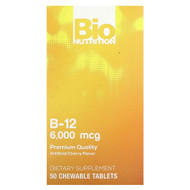 <img alt="Bio Nutrition, Vitamin B-12, Cherry, 6,000 mcg, 50 Chewable Tablets" title="Bio Nutrition, Vitamin B-12, Cherry, 6,000 mcg, 50 Chewable Tablets,854936003464"