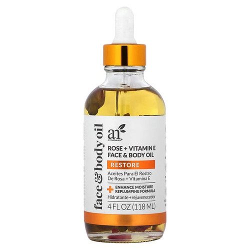 <img alt="artnaturals, Face & Body Oil, Rose + Vitamin E, 4 fl oz (118 ml)" title="artnaturals, Face & Body Oil, Rose + Vitamin E, 4 fl oz (118 ml),810029808163"