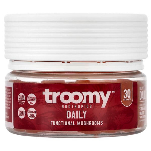 <img alt="Troomy Nootropics, Daily, Functional Mushrooms Gummies, Strawberry Mango, 30 Gummies" title="Troomy Nootropics, Daily, Functional Mushrooms Gummies, Strawberry Mango, 30 Gummies,657381125114"