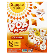 <img alt="Simple Mills, Pop Mmms, Baked Snack Crackers, Cheddar, 8 Packs, 0.7 oz (20 g) Each" title="Simple Mills, Pop Mmms, Baked Snack Crackers, Cheddar, 8 Packs, 0.7 oz (20 g) Each,810021672335"