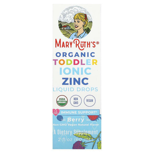 <img alt="MaryRuths, Organic Toddler Ionic Zinc Liquid Drops, 1-3 Years, Berry, 2 fl oz (60 ml)" title="MaryRuths, Organic Toddler Ionic Zinc Liquid Drops, 1-3 Years, Berry, 2 fl oz (60 ml),850018471633"
