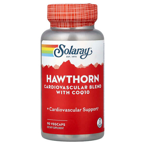 <img alt="Solaray, Hawthorn, Cardiovascular Blend with COQ10, 90 VegCaps" title="Solaray, Hawthorn, Cardiovascular Blend with COQ10, 90 VegCaps,076280036657"