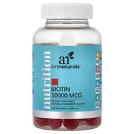 <img alt="artnaturals, Nutrition, Biotin Gummies, Natural Strawberry, 100 Gummies (5,000 mg per Gummy)" title="artnaturals, Nutrition, Biotin Gummies, Natural Strawberry, 100 Gummies (5,000 mg per Gummy),816820028373"