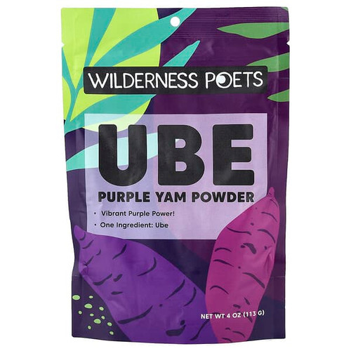 <img alt="Wilderness Poets, Ube Purple Yam Powder, 4 oz (113 g)" title="Wilderness Poets, Ube Purple Yam Powder, 4 oz (113 g),850083740009"