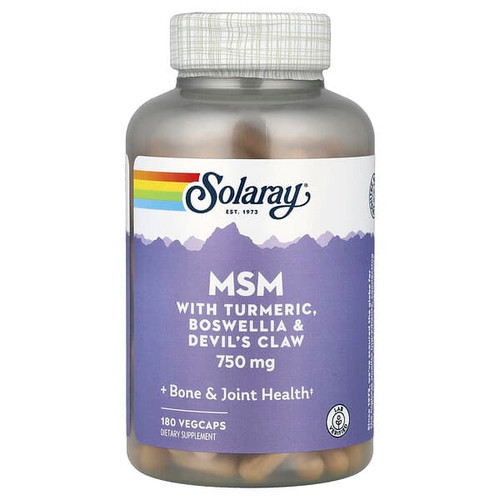 <img alt="Solaray, MSM with Turmeric, Boswellia & Devils Claw, 180 VegCaps" title="Solaray, MSM with Turmeric, Boswellia & Devils Claw, 180 VegCaps,076280008661"