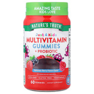<img alt="Natures Truth, Just 4 Kidz, Multivitamin + Probiotic Gummies, Berry Punch, 60 Gummies" title="Natures Truth, Just 4 Kidz, Multivitamin + Probiotic Gummies, Berry Punch, 60 Gummies,840093115386"