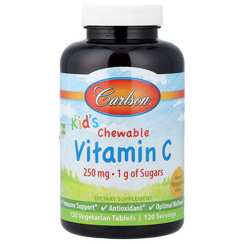 <img alt="Carlson, Kids Chewable Vitamin C, Natural Tangerine, 120 Vegetarian Tablets" title="Carlson, Kids Chewable Vitamin C, Natural Tangerine, 120 Vegetarian Tablets,088395031014"