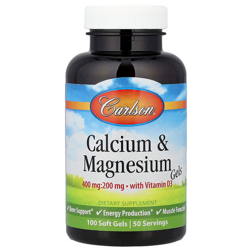 <img alt="Carlson, Calcium & Magnesium Gels with Vitamin D3, 100 Soft Gels" title="Carlson, Calcium & Magnesium Gels with Vitamin D3, 100 Soft Gels,088395051715"