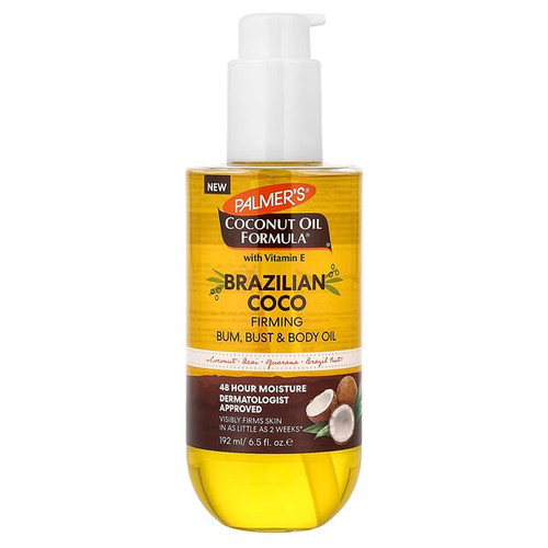 <img alt="Palmers, Coconut Oil Formula with Vitamin E, Firming Bum, Bust & Body Oil, Brazilian Coco, 6.5 fl oz (192 ml)" title="Palmers, Coconut Oil Formula with Vitamin E, Firming Bum, Bust & Body Oil, Brazilian Coco, 6.5 fl oz (192 ml),010181032714"
