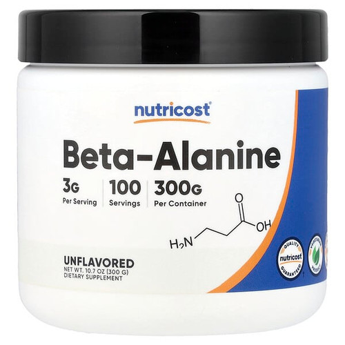 <img alt="Nutricost, Beta Alanine, Unflavored, 10.7 oz (300 g)" title="Nutricost, Beta Alanine, Unflavored, 10.7 oz (300 g),810014679150"