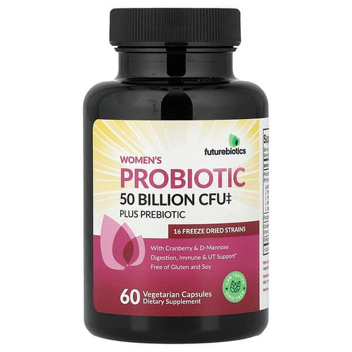 <img alt="Futurebiotics, Womens Probiotic Plus Prebiotic, 60 Vegetarian Capsules" title="Futurebiotics, Womens Probiotic Plus Prebiotic, 60 Vegetarian Capsules,049479502219"