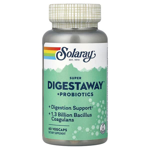 <img alt="Solaray, Super Digestaway+ Probiotics, 60 VegCaps" title="Solaray, Super Digestaway+ Probiotics, 60 VegCaps,076280274752"
