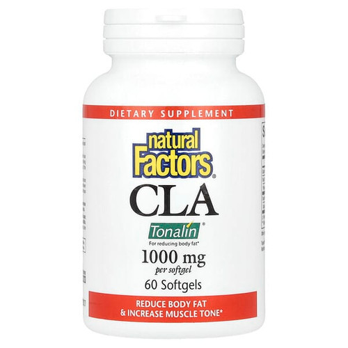 <img alt="Natural Factors, CLA, 1,000 mg, 60 Softgels" title="Natural Factors, CLA, 1,000 mg, 60 Softgels,068958020457"