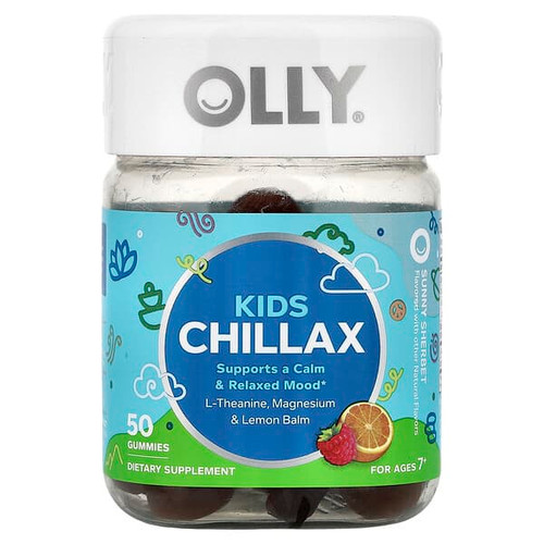 <img alt="OLLY, Kids Chillax, Ages 7+, Sunny Sherbet, 50 Gummies" title="OLLY, Kids Chillax, Ages 7+, Sunny Sherbet, 50 Gummies,840160200816"