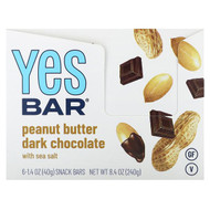 <img alt="Yes Bar, Snack Bar, Peanut Butter Dark Chocolate with Sea Salt, 6 Bars, 1.4 oz (40 g) Each" title="Yes Bar, Snack Bar, Peanut Butter Dark Chocolate with Sea Salt, 6 Bars, 1.4 oz (40 g) Each,860132001494"