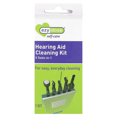 <img alt="Ezy Dose, Self-Care, Hearing Aid Cleaning Kit, 1 Kit" title="Ezy Dose, Self-Care, Hearing Aid Cleaning Kit, 1 Kit,079573105863"