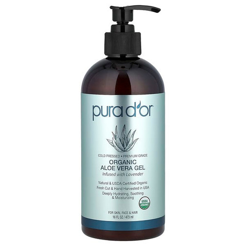 <img alt="Pura Dor, Organic Aloe Vera Gel, Infused With Lavender, 16 fl oz (473 ml)" title="Pura Dor, Organic Aloe Vera Gel, Infused With Lavender, 16 fl oz (473 ml),810023840053"