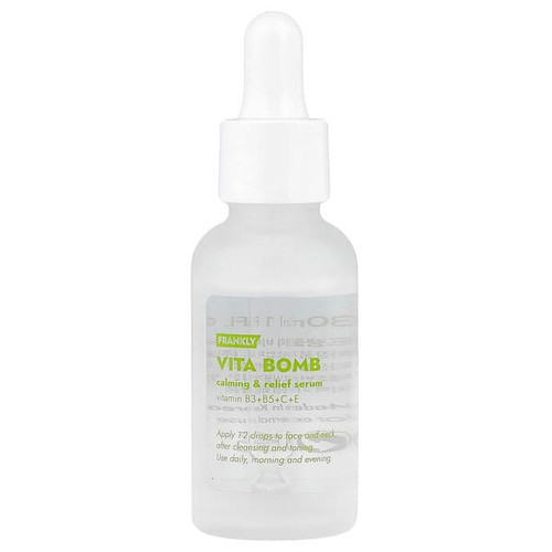 <img alt="Frankly, Vita Bomb, Calming & Relief Serum, 1 fl oz (30 ml)" title="Frankly, Vita Bomb, Calming & Relief Serum, 1 fl oz (30 ml),8809738605233"