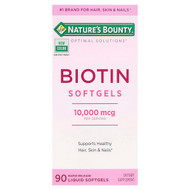 <img alt="Natures Bounty, Optimal Solutions, Biotin Softgels, 10,000 mcg, 90 Rapid Release Liquid Softgels" title="Natures Bounty, Optimal Solutions, Biotin Softgels, 10,000 mcg, 90 Rapid Release Liquid Softgels,074312588655"