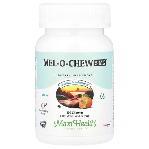 <img alt="Maxi Health, Mel-O-Chew, Natural Berry, 5 mg, 100 Chewies" title="Maxi Health, Mel-O-Chew, Natural Berry, 5 mg, 100 Chewies,753406362103"